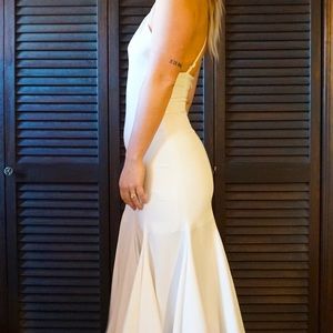 Keepsake White Mermaid Midi Dress